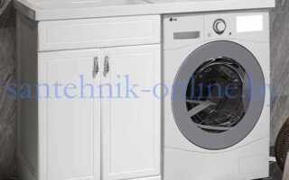 Как развернуть стиралку в узкой ванной