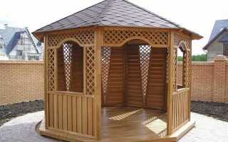 Чем покрасить беседку из дерева на даче