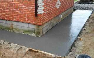 Как сделать отмостку вокруг дома на участке с уклоном