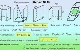 Как посчитать площадь и объем