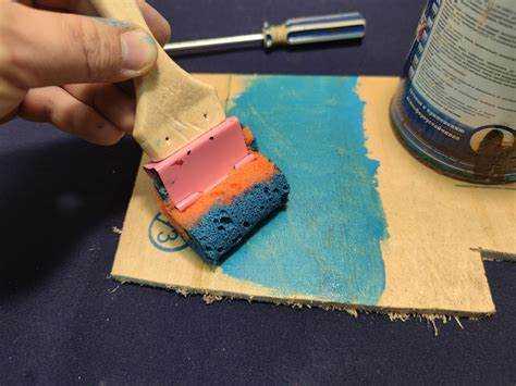 Техника покраски с помощью губчатых валиков и роликов