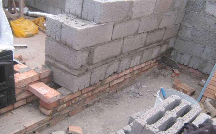 Устройство армирования в кладке из пеноблоков