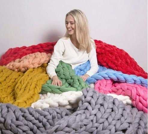 Какая толщина пряжи оптимальна для крупной вязки