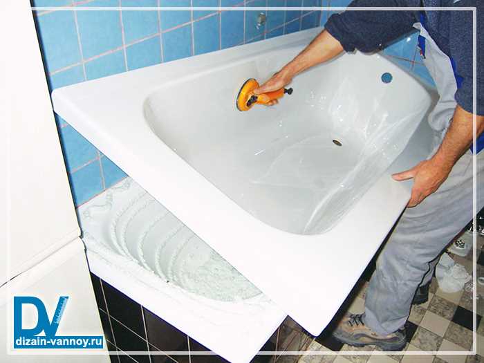 Пошаговое нанесение жидкого акрила на внутреннюю поверхность