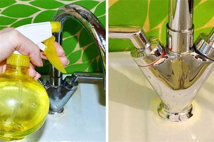 Подготовка мойки к удалению известкового налета