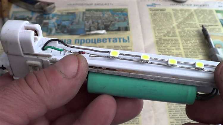 Проверка работы фонаря после переделки на аккумуляторы 18650