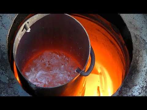 Использование свечи как источника тепла для плавления