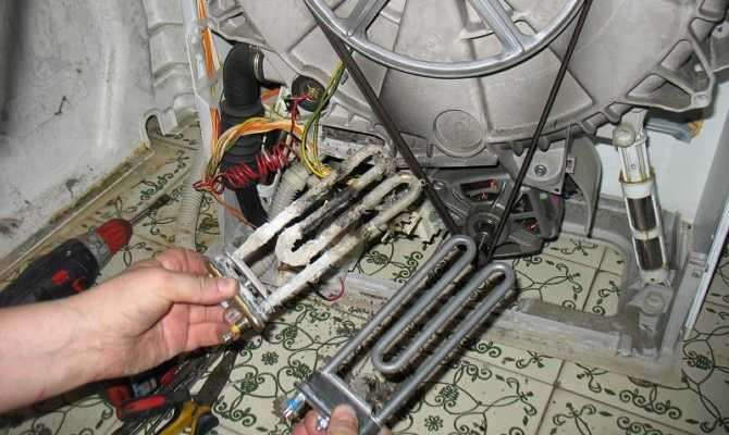 Разборка корпуса для доступа к нагревательному элементу