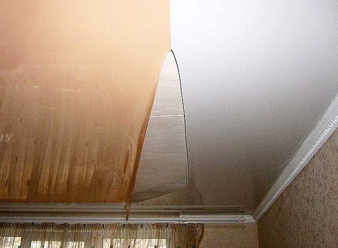 Особенности крепления штор к стене при наличии натяжного потолка