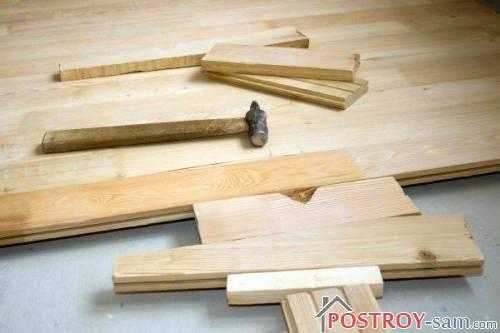 Настил досок: крепление, зазоры, направление укладки