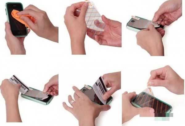 Подготовка экрана телефона перед нанесением пленки