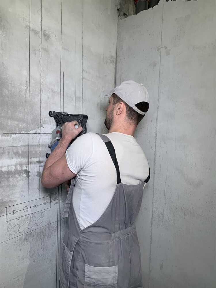 Подготовка стены перед началом штробления