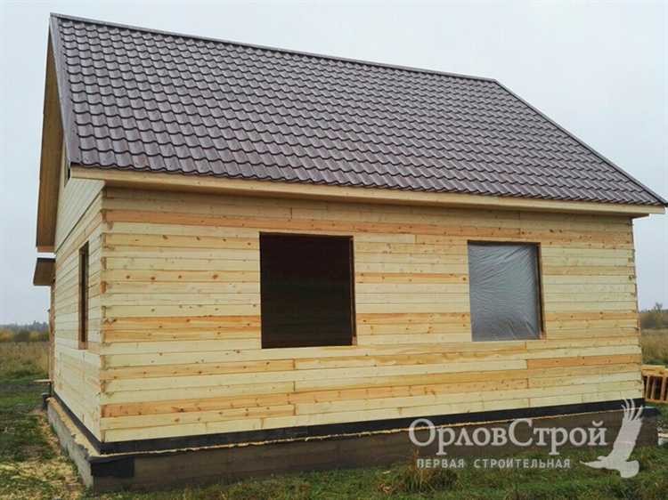 Установка крыши и кровельного покрытия на брусовый дом
