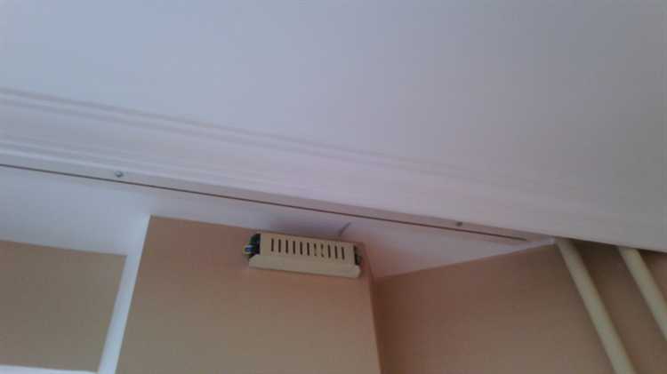 Размещение блока питания за подвесным потолком