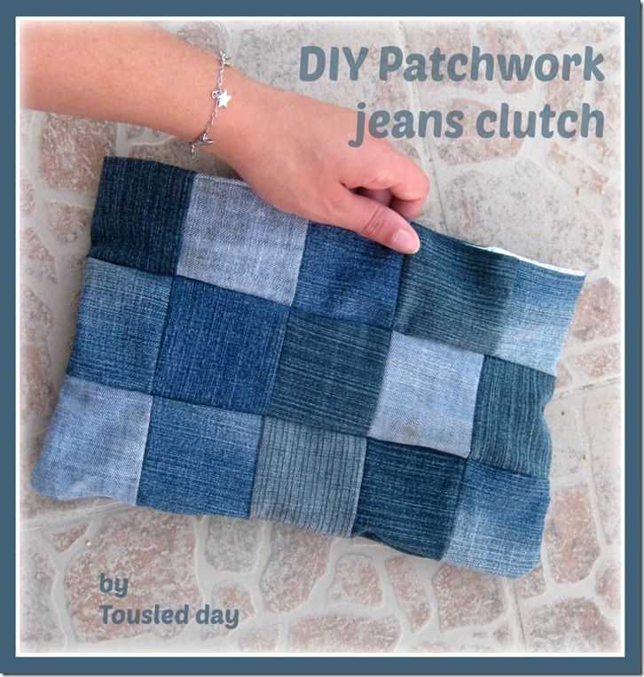 Как сшить из джинсов покрывало