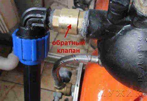 Пошаговая инструкция монтажа обратного клапана