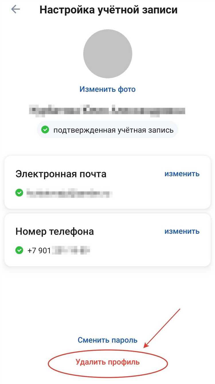 Сколько времени занимает удаление учетной записи после обращения