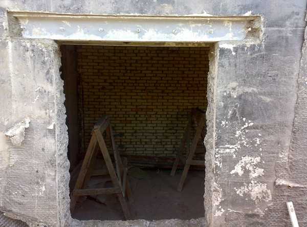 Расчет нагрузки и параметры усиления проема