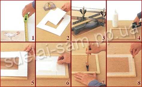 Сборка и установка восстановленной рамки на картину или зеркало