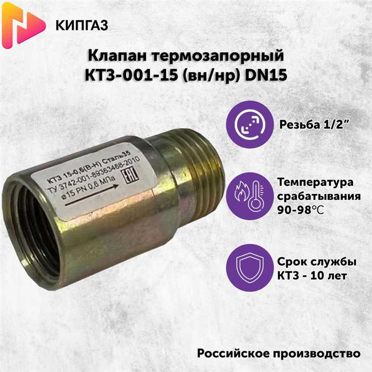 Клапан термозапорный газовый для чего нужен