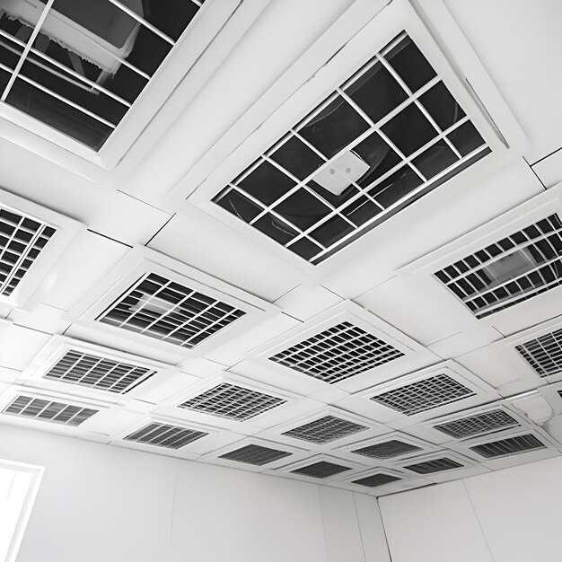 Расположение и варианты установки встроенных кондиционеров в подвесных потолках