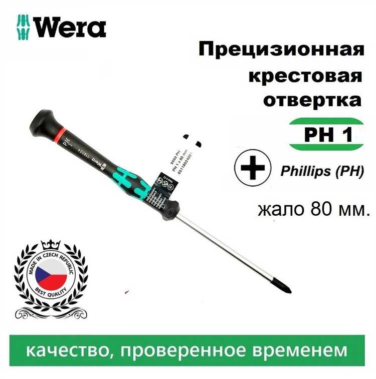 Влияние размера отвертки на момент затяжки винта