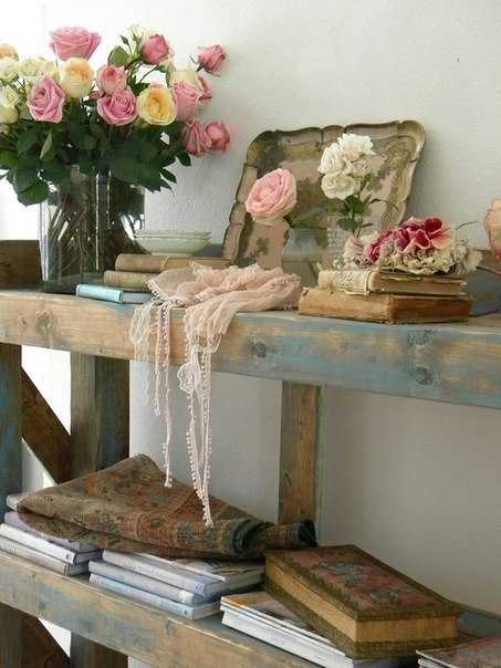 Выбор материалов и текстур для интерьера шебби шик