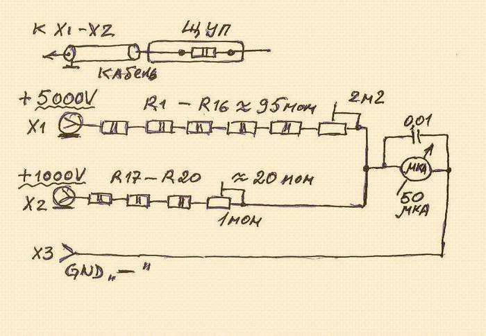 undefinedФторполимеры (PTFE, FEP)</strong> характеризуются диэлектрической прочностью свыше 50 кВ/мм и отличной химической устойчивостью. Их применение оправдано при необходимости минимизации токов утечки и повышения точности измерений. Недостатком является высокая цена и меньшая механическая прочность по сравнению с резиновыми материалами.»></p>
<p><em>Оптимальная толщина изоляции</em> для измерительных щупов должна составлять не менее 1,5 мм при напряжениях до 15 кВ и увеличиваться пропорционально до 3 мм и более при 30 кВ, чтобы обеспечить необходимый запас по безопасности и предотвратить пробой.</p>
<p>При выборе изоляции для кабелей и щупов следует учитывать не только электрические характеристики, но и механическую износостойкость, устойчивость к химическим веществам и условиям окружающей среды. Комбинация силиконовой резины с внутренним слоем фторполимера часто обеспечивает баланс между надежностью и долговечностью.</p>
<h2>Вопрос-ответ:</h2>
<h4>Какие методы применяются для измерения высокого напряжения до 30 кВ?</h4>
<p>Для измерения высокого напряжения до 30 кВ используют несколько основных способов. Среди них наиболее распространены метод делителя напряжения, электроизмерительные трансформаторы и электростатические методы. Делители напряжения работают за счёт разделения высокого напряжения на более низкое с помощью резисторов или конденсаторов. Трансформаторы позволяют получать пропорциональное понижение напряжения для дальнейших измерений приборами, а электростатические методы основаны на измерении силы, возникающей в электрическом поле между электродами.</p>
<h4>Какие трудности возникают при измерении высокого напряжения в диапазоне до 30 кВ?</h4>
<p>Основные сложности связаны с безопасностью и точностью измерений. Высокое напряжение требует тщательной изоляции оборудования, чтобы избежать пробоя и повреждения приборов или травм оператора. Также влияние окружающей среды, например влажности и загрязнений, может искажать результаты. Кроме того, приборы должны иметь высокое сопротивление и стабильность параметров, чтобы обеспечить точное считывание напряжения без значительных потерь и погрешностей.</p>
<h4>Почему для измерения напряжения до 30 кВ не используют обычные мультиметры?</h4>
<p>Стандартные мультиметры рассчитаны на измерение напряжений низкого и среднего уровня, обычно не превышающих несколько сотен вольт. Высокое напряжение в несколько десятков киловольт требует специальных приборов, которые могут выдержать напряжение без повреждения. Кроме того, мультиметры не обладают достаточной изоляцией и точностью для таких задач. Использование неподходящего оборудования при высоких напряжениях может привести к выходу прибора из строя или опасным ситуациям.</p>
<h4>Как делитель напряжения помогает измерить высокое напряжение без повреждения оборудования?</h4>
<p>Делитель напряжения представляет собой цепь из резисторов или конденсаторов, которая понижает напряжение до безопасного уровня для измерительных приборов. Высокое напряжение подается на вход делителя, где оно делится на определённое соотношение. На выходе получается более низкое, пропорциональное напряжение, которое фиксируется стандартными измерительными приборами. Такой способ позволяет защитить оборудование от перегрузок и обеспечивает точные измерения при соблюдении правильного расчёта компонентов делителя.</p>
<h4>Как влияет частота переменного напряжения на точность измерений при напряжении до 30 кВ?</h4>
<p>Частота переменного напряжения может существенно влиять на работу измерительных приборов и делителей. Некоторые методы, особенно основанные на резистивных делителях, менее чувствительны к частоте, тогда как конденсаторные делители и электростатические методы могут демонстрировать отклонения при изменении частоты. Высокая частота может вызывать паразитные емкости и индуктивности в цепи, что приводит к искажениям показаний. Поэтому при измерениях важно учитывать частотные характеристики используемых приборов и корректировать методы измерения.</p>
<!-- CONTENT END 1 -->
							</div>
						</article>

						<div class=