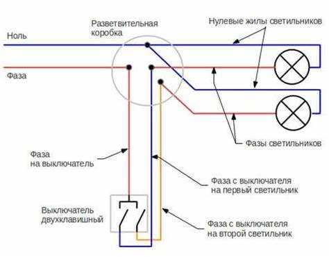 Последовательность действий при подключении розетки к выключателю