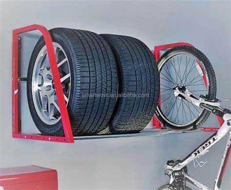 Установка настенных держателей для автомобильных колес