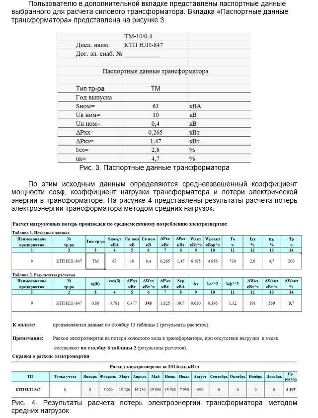 Методика учета потерь при разных режимах работы электрических сетей СНТ