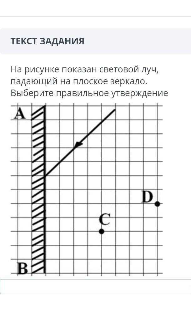 Как проверить правильность построения отраженного луча на схеме