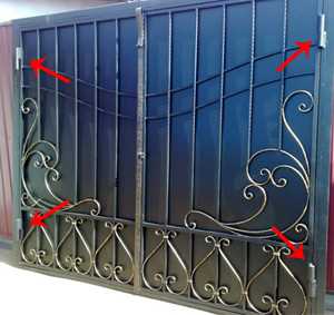 Как приварить петли на ворота из профильной трубы