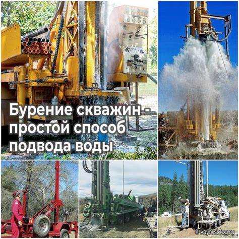 Как производится бурение вода скважина под воду