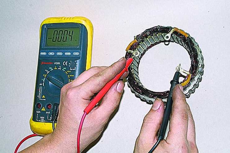 Типичные признаки неисправностей обмотки по показаниям мультиметра