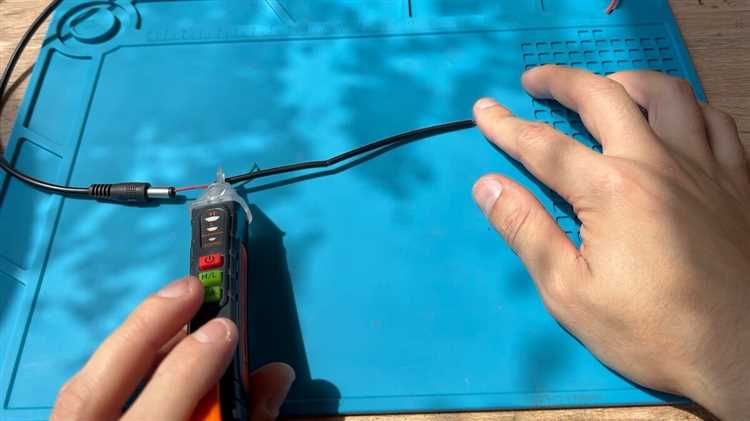 Проверка провода мультиметром в режиме прозвонки