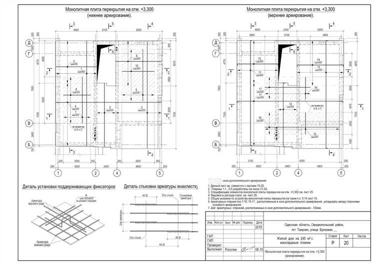Как определить шаг укладки арматуры в плите перекрытия