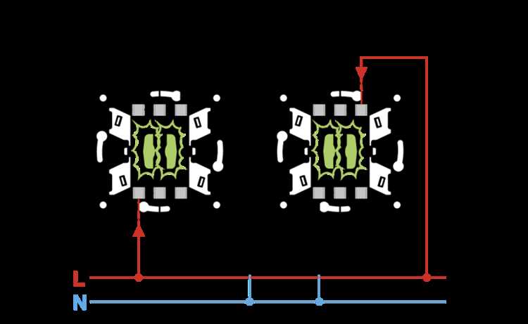 Объяснение принципа работы двухклавишного выключателя