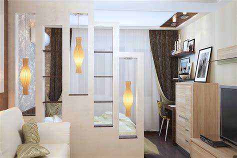 Как зонировать комнату шторами, не затемняя пространство