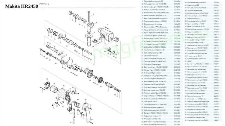Разбор передней части перфоратора: патрон, втулка, шарик