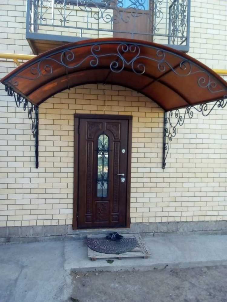 Расчет размеров козырька с учетом ширины крыльца и осадков