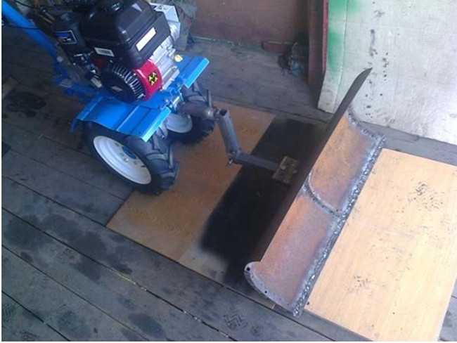 Определение угла наклона и формы загиба лопаты