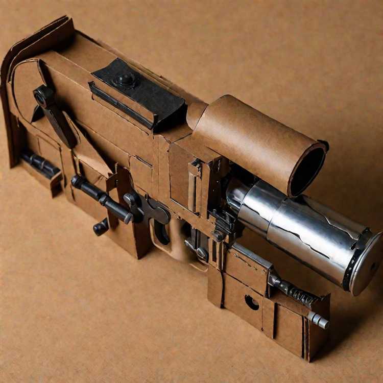 Как сделать пулемет из картона