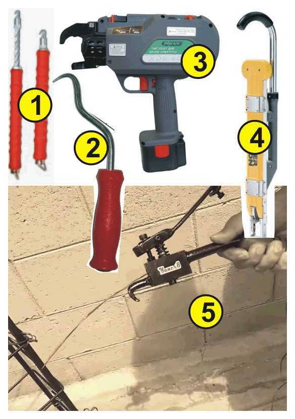 Выбор диаметра арматуры и типа крючка для ручной вязки