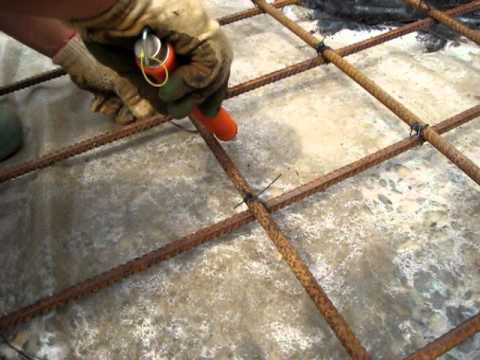 Правильное расположение вязальной проволоки вокруг соединения