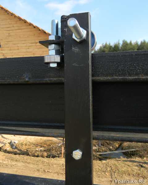 Применение нижних засовов для фиксации в закрытом положении