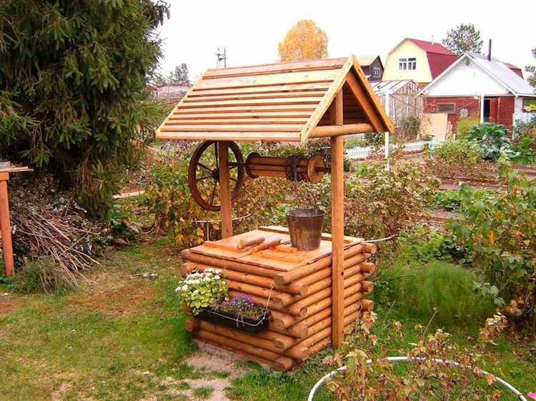 Использование садовой мебели и арт-объектов для скрытия колодца