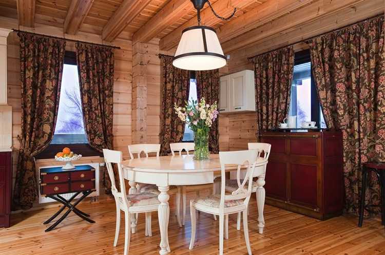 Цветовая гамма штор для гармонии с теплым тоном древесины