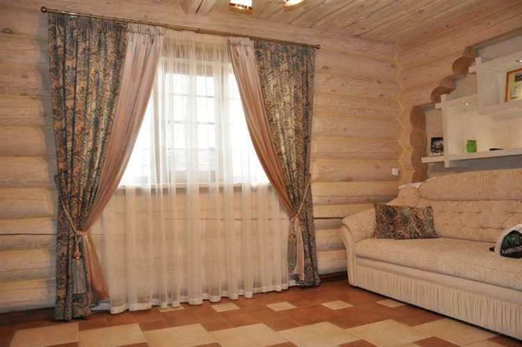 Как подобрать ткань штор с учетом текстуры деревянных стен