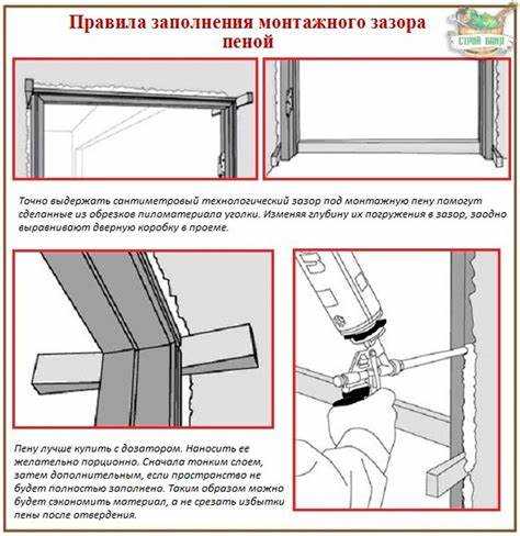 Разница в расходе пены при установке с доборами и без